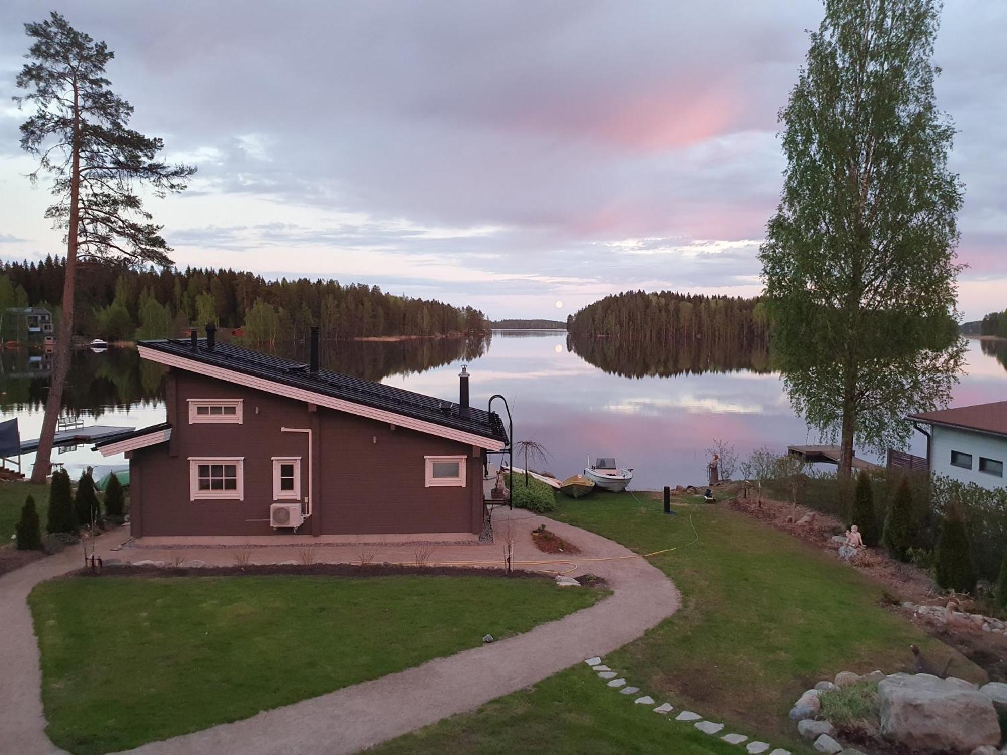 Stunning Log Cabin 45M2 On The Shore Of Kallavesi. Kuopio Extérieur photo
