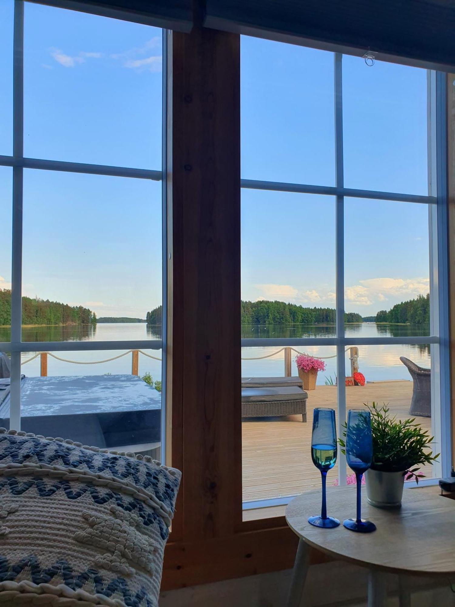 Stunning Log Cabin 45M2 On The Shore Of Kallavesi. Kuopio Extérieur photo